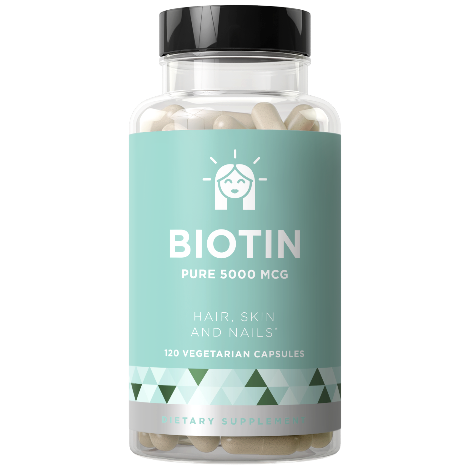 BIOTIN 5000 MCG Hair, Skin, Nails